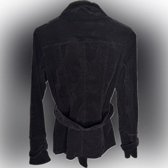 Brown Corduroy Double-Breasted Trench Coat, women XS - Picture 2 of 6